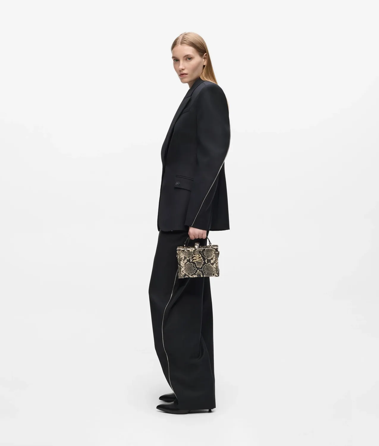 Karl Lagerfeld K/Autograph Drop Small Trunk Tasche Python