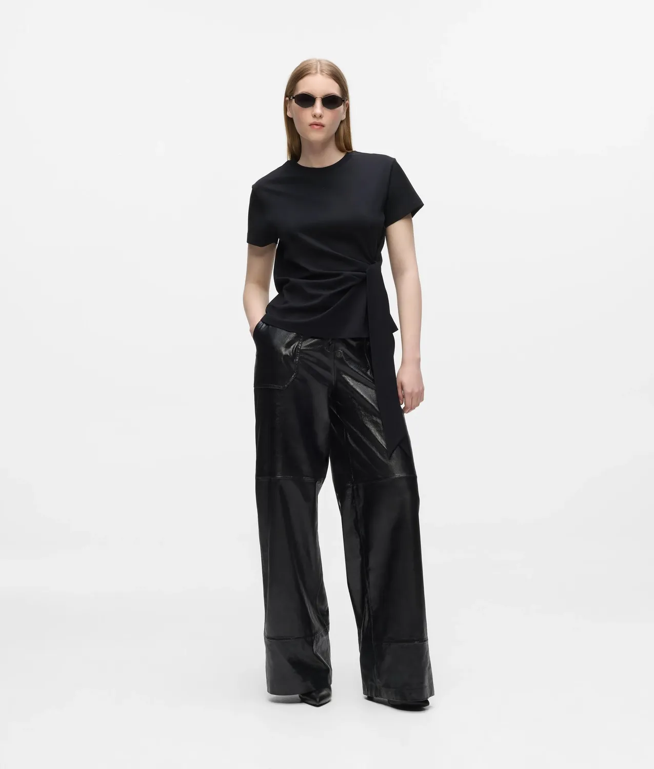 Karl Lagerfeld Knot T-Shirt Damen Bio-Baumwolle