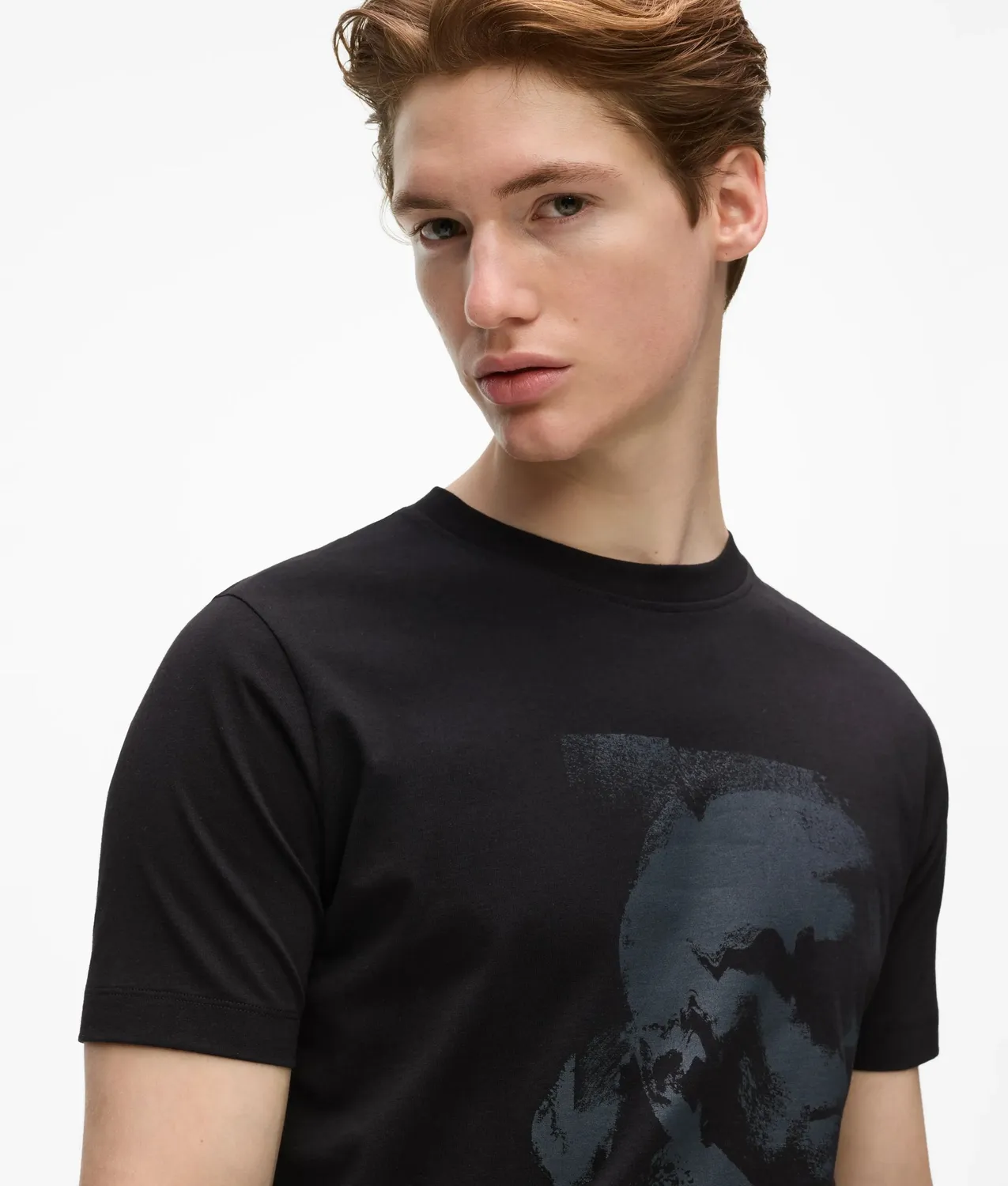 Karl Lagerfeld Portrait Print T-Shirt Herren Baumwolle