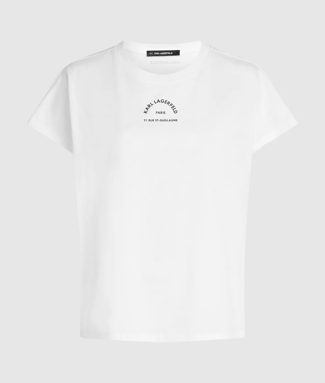 Karl Lagerfeld Rue St-Guillaume T-Shirt Bio-Baumwolle Glitzer