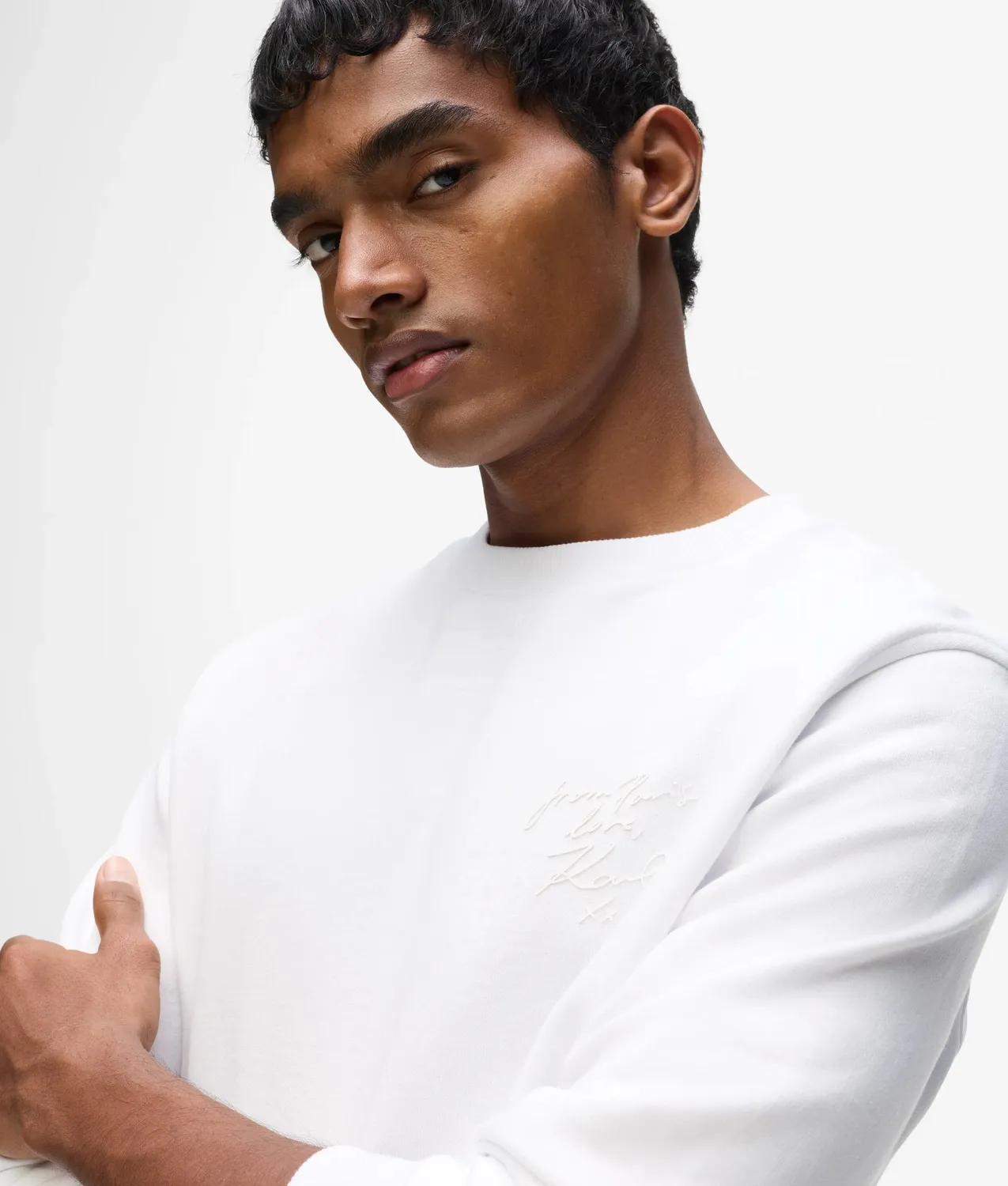Karl Lagerfeld From Paris Love Patch Sweatshirt Baumwolle