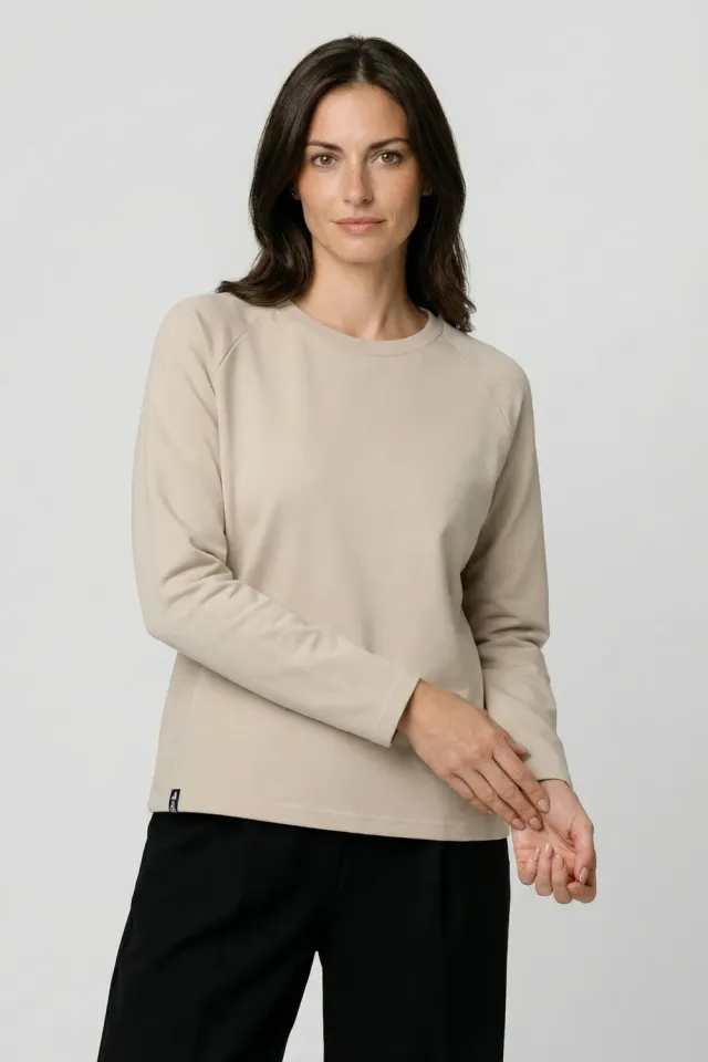 Alife & Kickin MarciaAK A Sweatshirt Beige Baumwolle