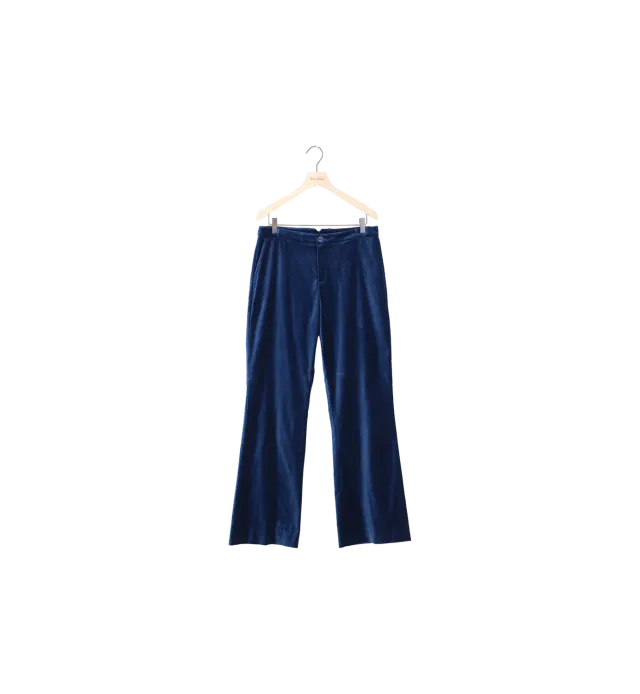Mos Mosh MMRhys Vez Stoffhose Blau Long 38 Samt