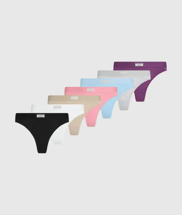 Karl Lagerfeld Days of Week String 7er-Pack Bio-Baumwolle