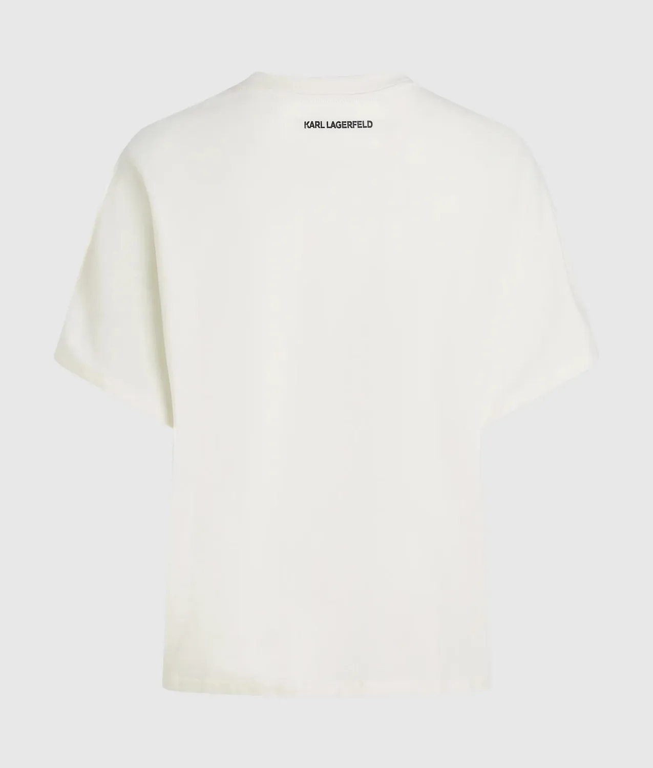 Karl Lagerfeld Signature Rope T-Shirt Bio weiß