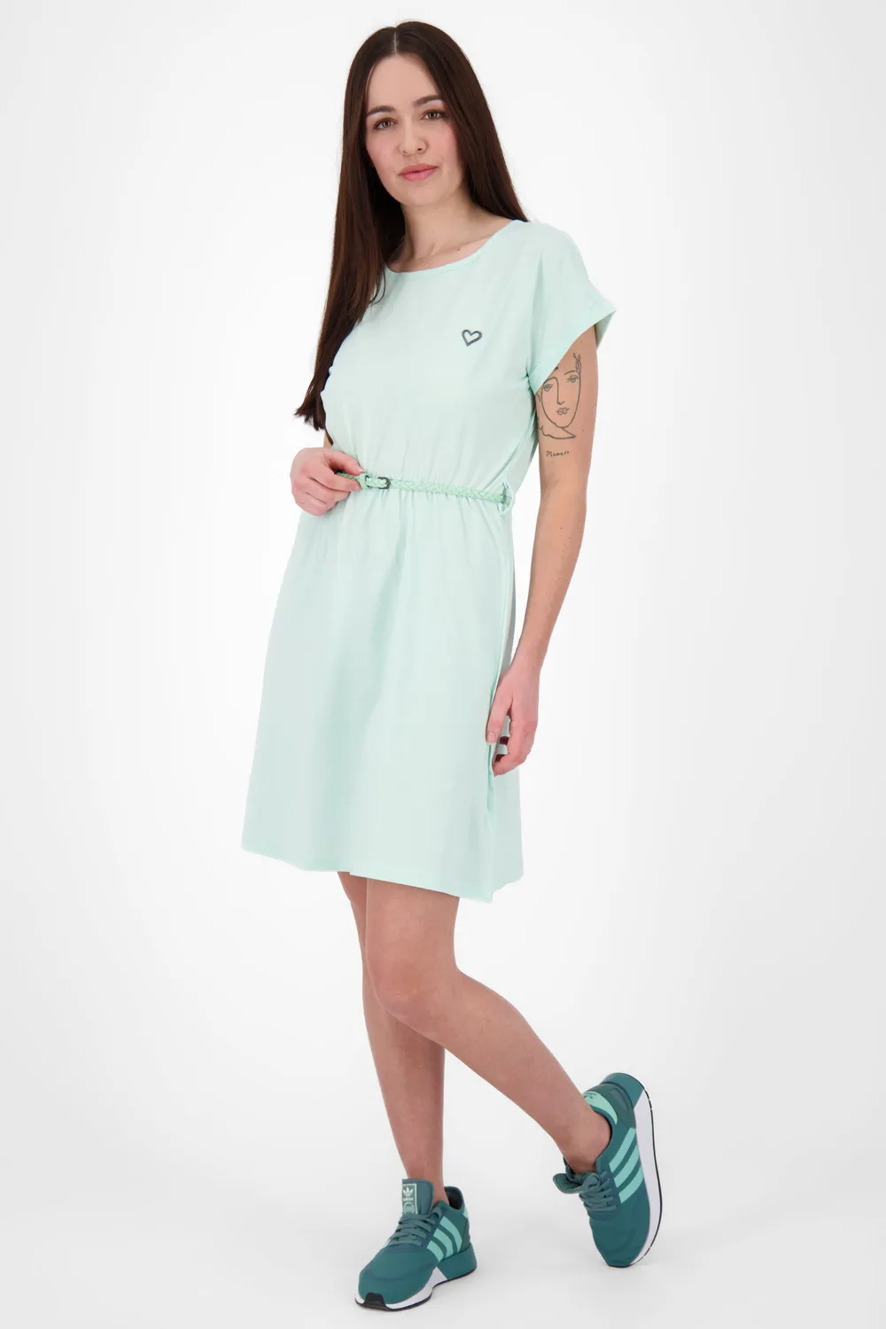 Alife & Kickin NoraAK Freizeitkleid Hellgrün kurz