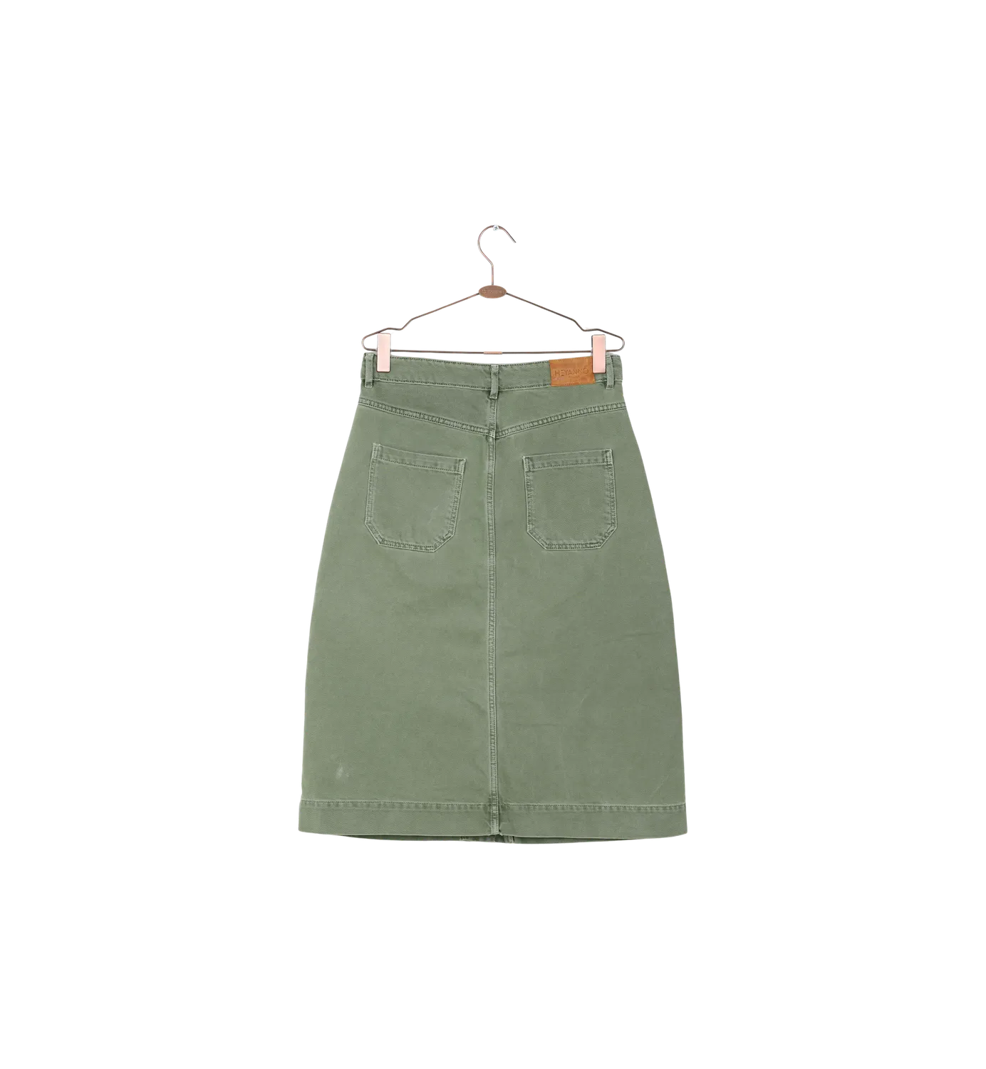 Mos Mosh MMHSharp Twill Rock 29 Grün Midi A-Linie