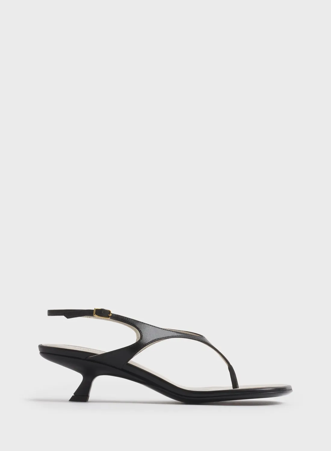 Mugler Thong Sandalen weiß Leder 45mm Absatz