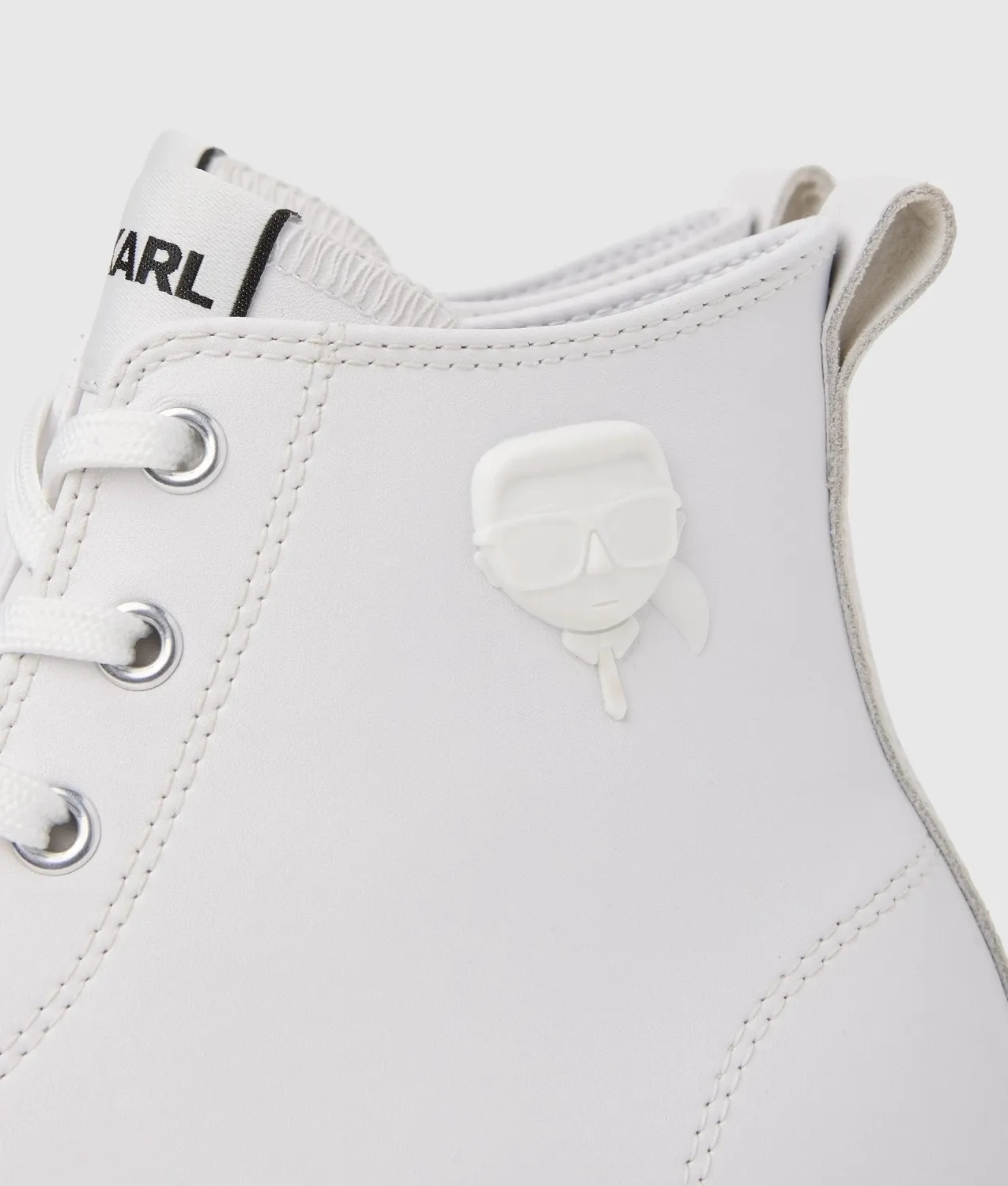 Karl Lagerfeld Ikon Kampus Max High-Top Sneaker Leder