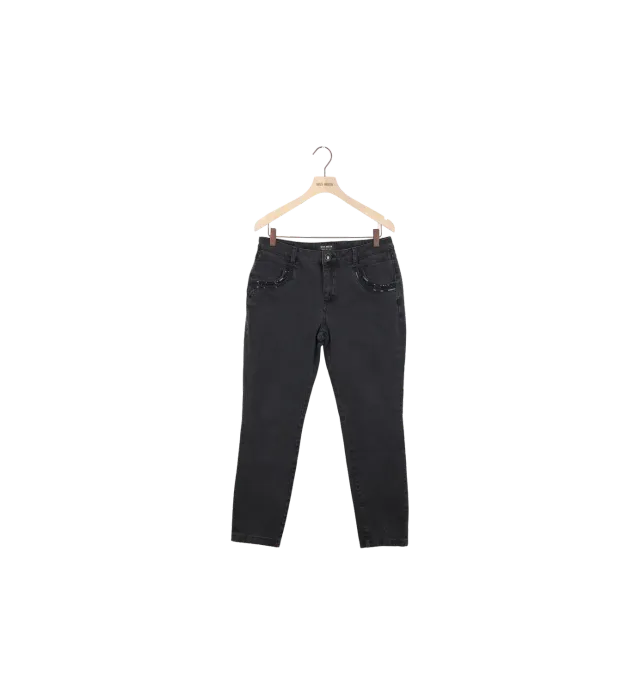 Mos Mosh MMNaomi Shine Black Jeans Schwarz 31