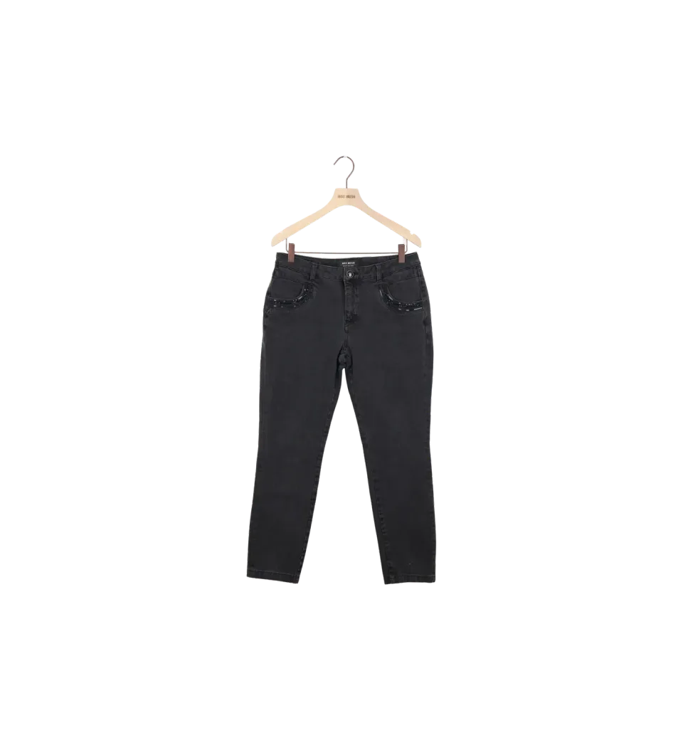 Mos Mosh MMNaomi Shine Black Jeans Schwarz 31