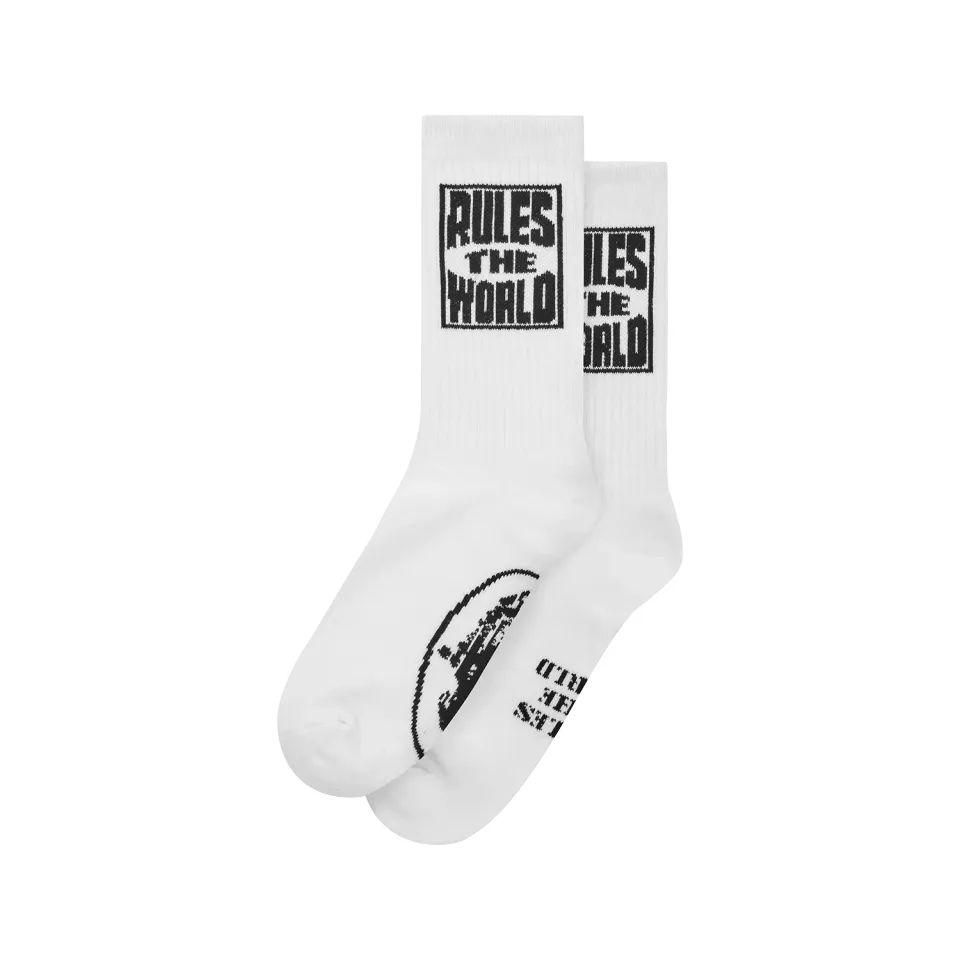 Corteiz RTW Socken Weiß Baumwolle Gr. 6-12