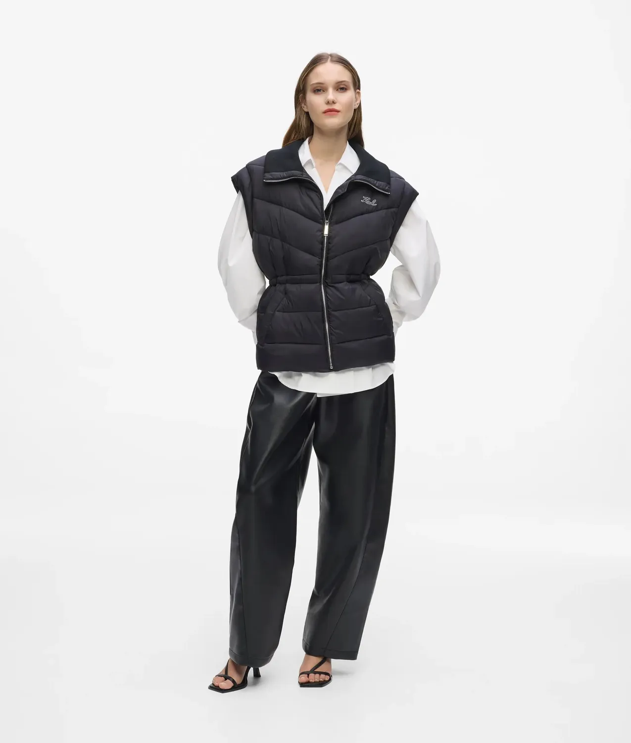 Karl Lagerfeld Signature Gilet Steppweste leicht wattiert