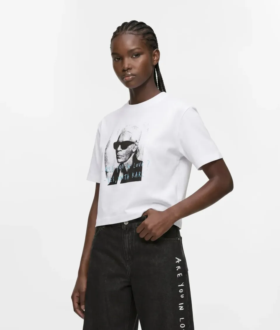 Karl Lagerfeld Eyewear KLJ X Pietro Terzini T-Shirt Cropped