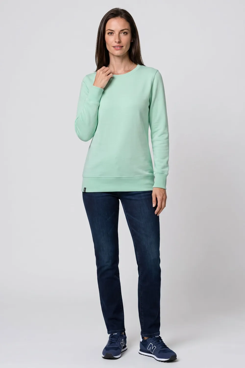 Alife & Kickin LottaAK A Sweatshirt Hellgrün Damen Crewneck