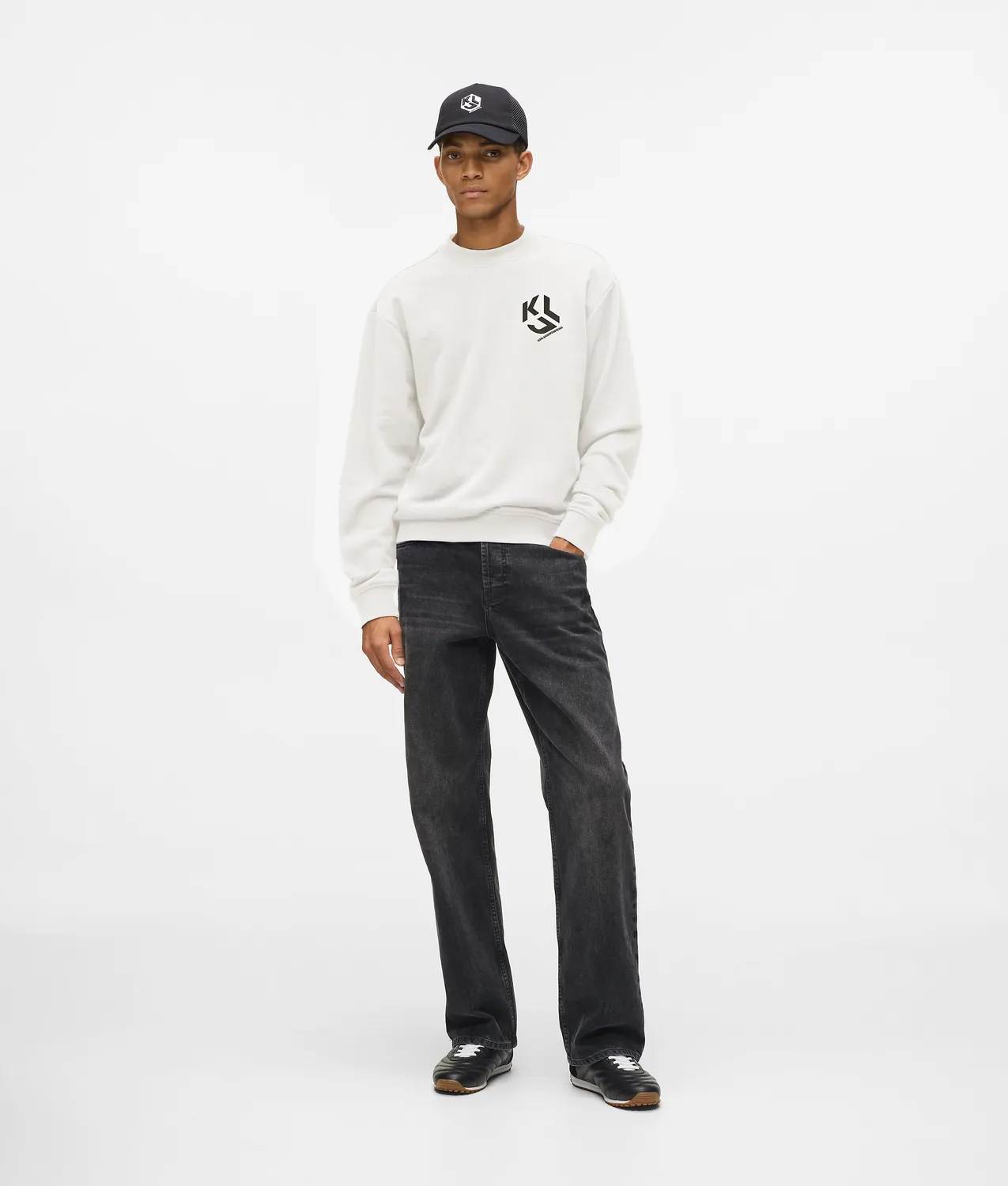 Karl Lagerfeld KL Jeans Monogram Patch Sweatshirt mit Logo XS-XXL