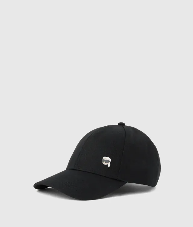 Karl Lagerfeld Ikon Pin Cap Baumwolle schwarz One Size