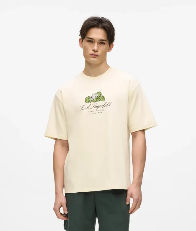 Karl Lagerfeld Villa la Vigie T-Shirt Bio-Baumwolle relaxed