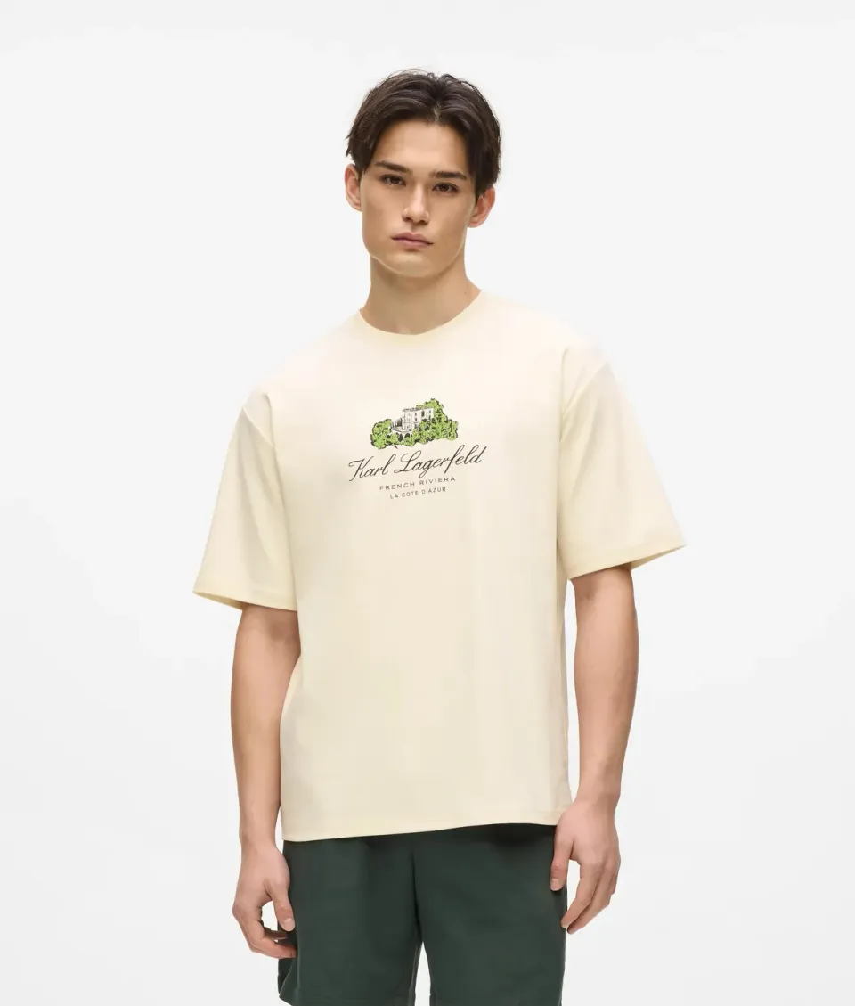 Karl Lagerfeld Villa la Vigie T-Shirt Bio-Baumwolle relaxed