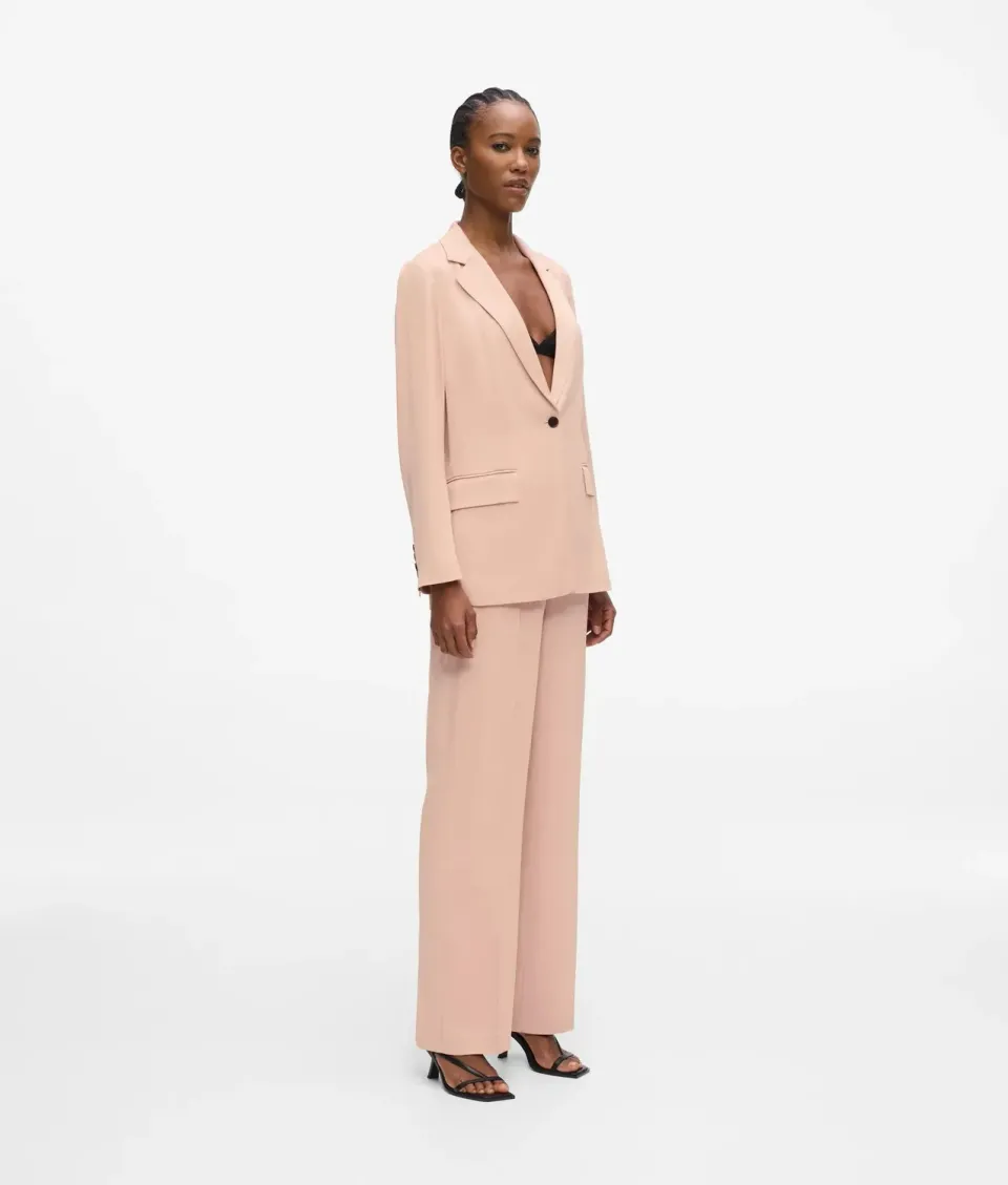 Karl Lagerfeld Satin-Blend Pants Viskose-Satin Crepe Gr 0-10