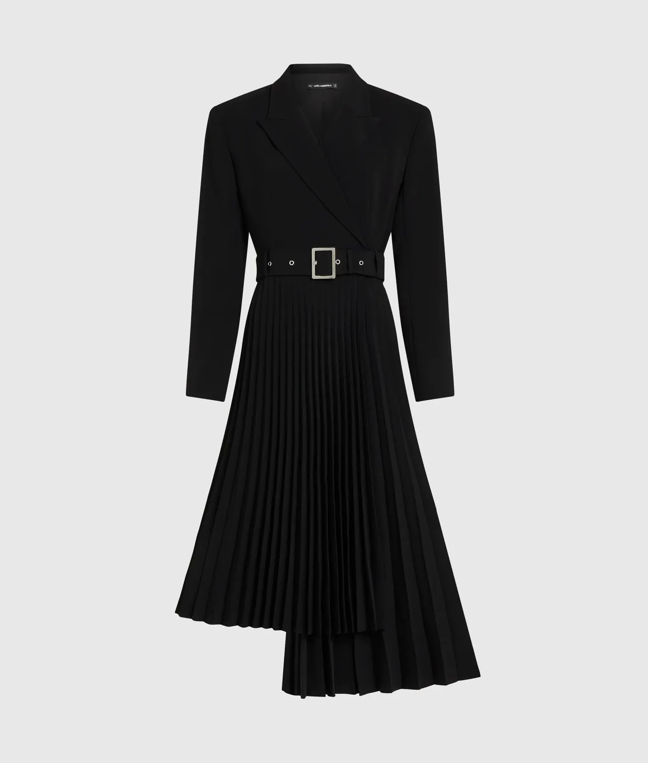 Karl Lagerfeld Asymmetric Kleid plissiert Gr 0-10 figurbetont
