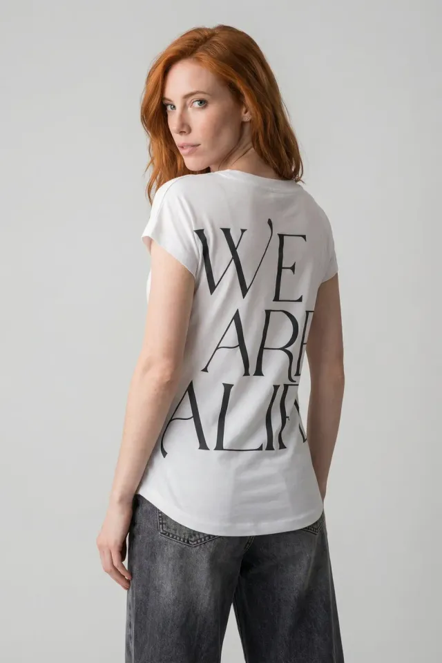 Alife & Kickin EiraAK P T-Shirt Weiß Bio-Baumwolle