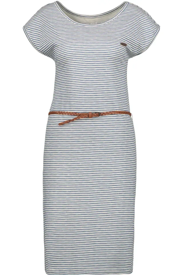 Alife & Kickin ElliAK Z Shirtkleid Grau gestreift kurz