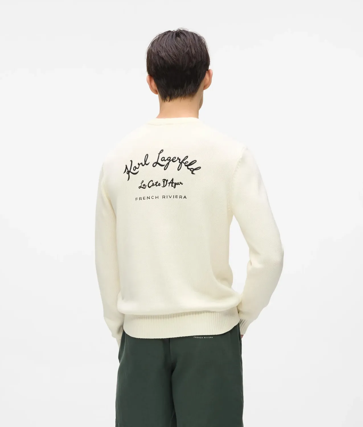 Karl Lagerfeld Côte d'Azur Pullover Baumwolle Gr L