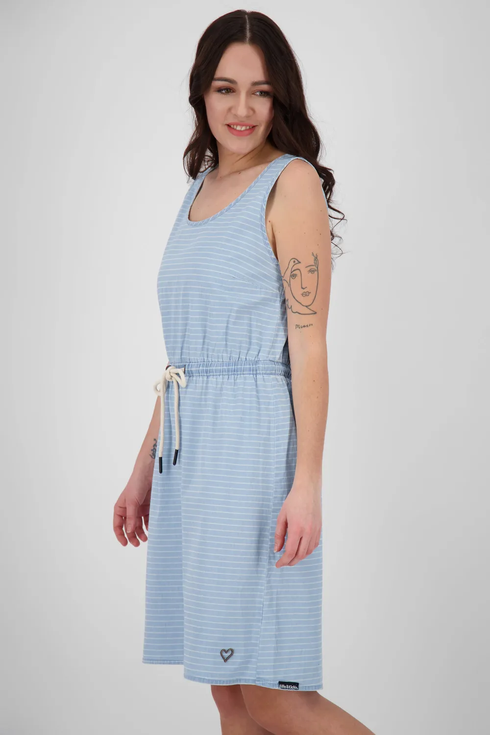 Alife & Kickin DojaAK DNM B Kleid Hellblau kurz