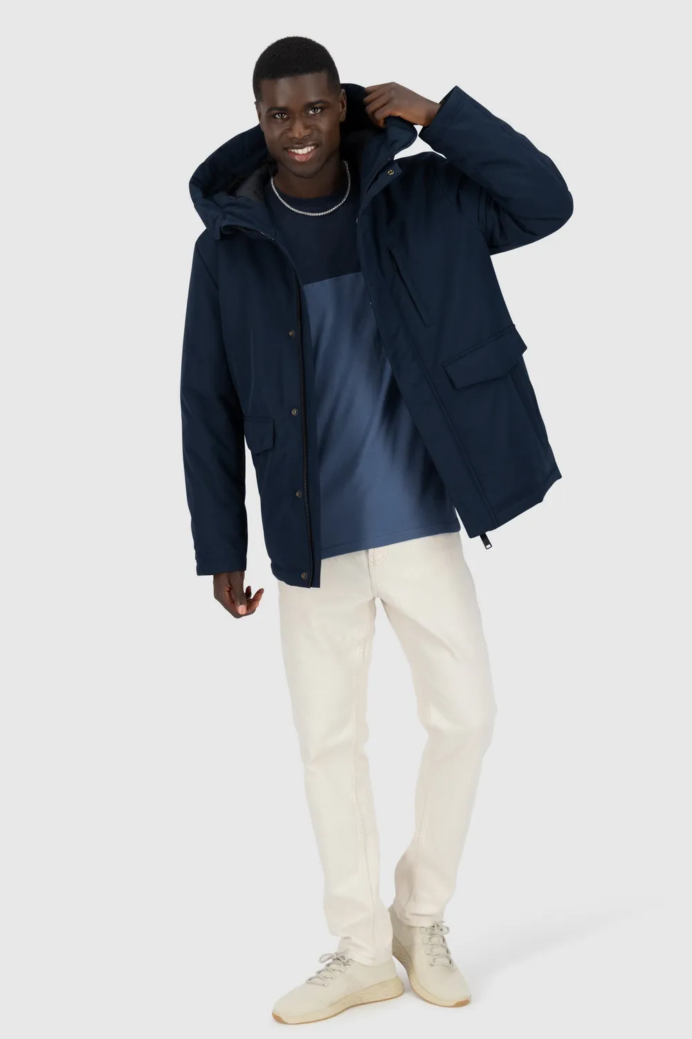 Alife & Kickin NilasAK A Winterjacke dunkelblau Herrenparka
