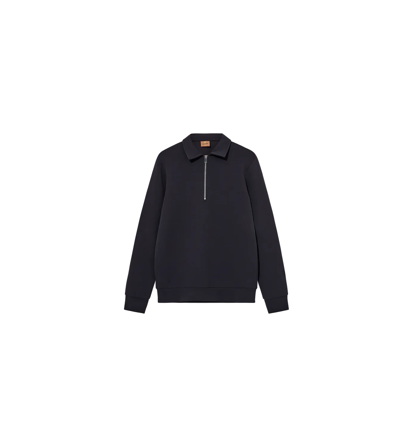 Mos Mosh MMGabel Zip Polo Sweatshirt navy regular