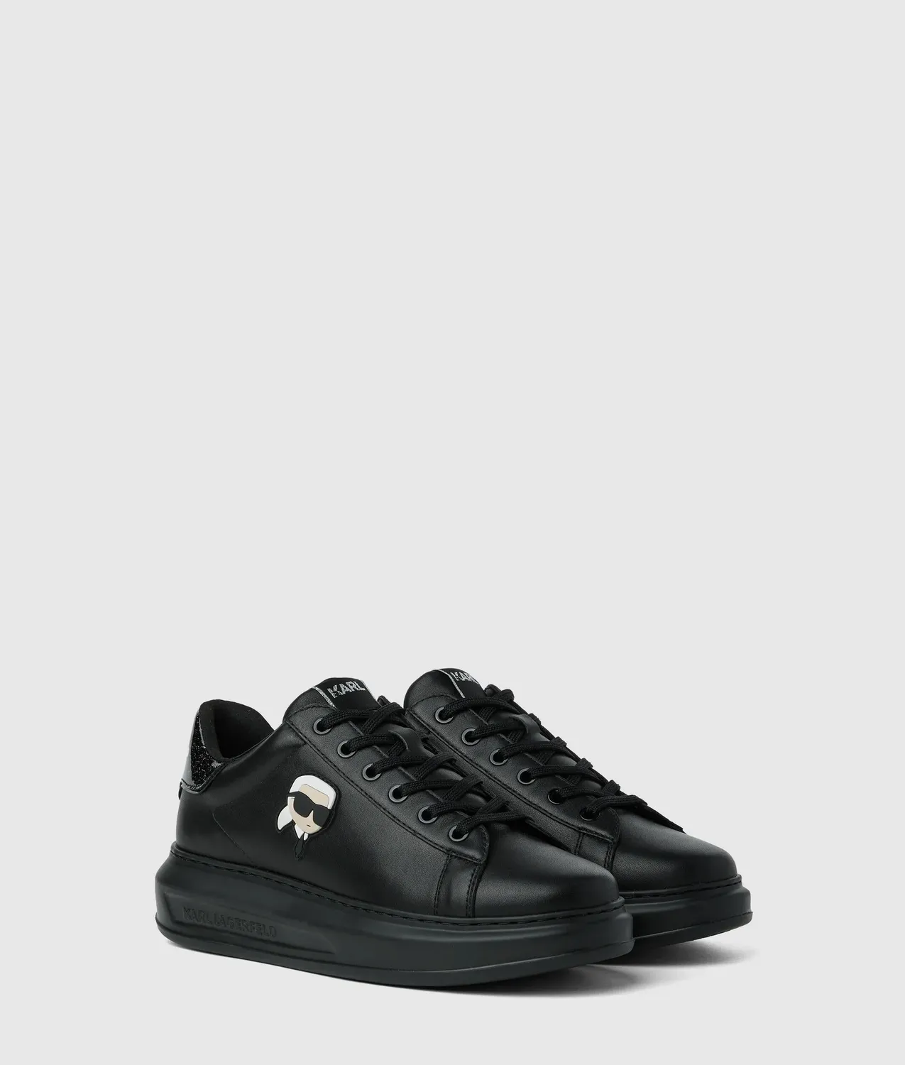 Karl Lagerfeld Ikon NFT Kapri Sneaker Leder schwarz