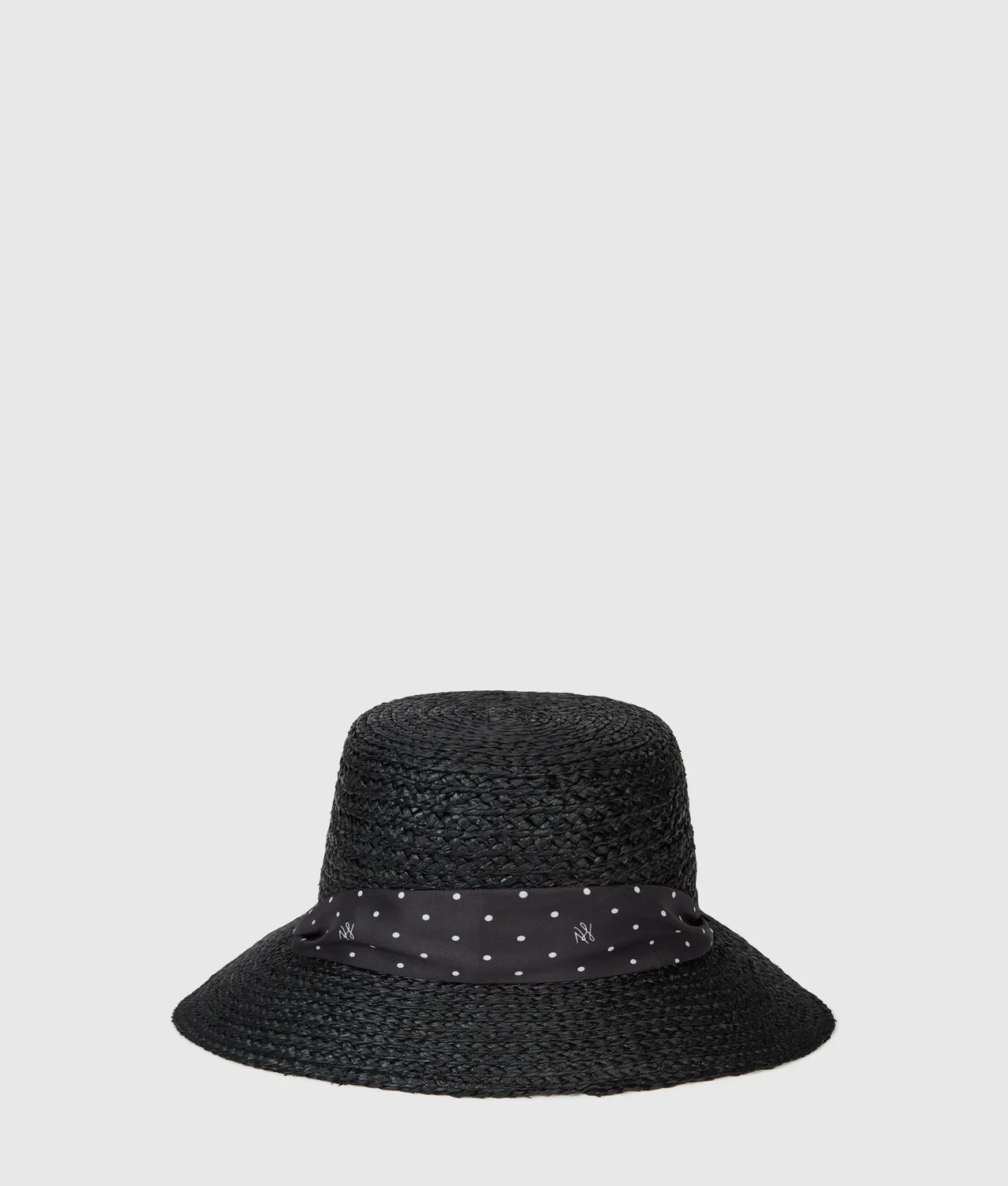Karl Lagerfeld Autograph Bucket Hat Raffia Einheitsgröße
