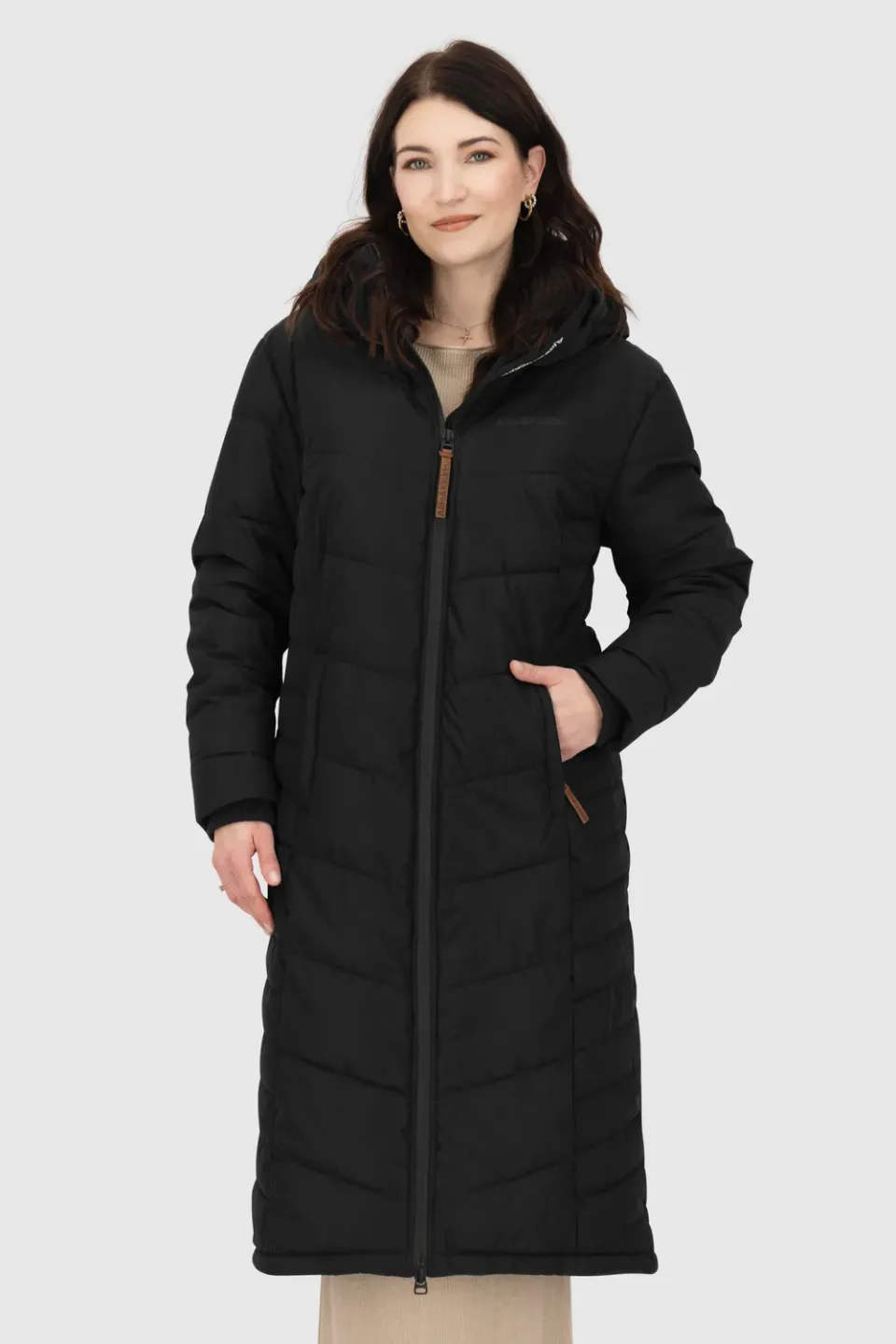Alife & Kickin JuaAK A Puffer Coat Schwarz Damen warm