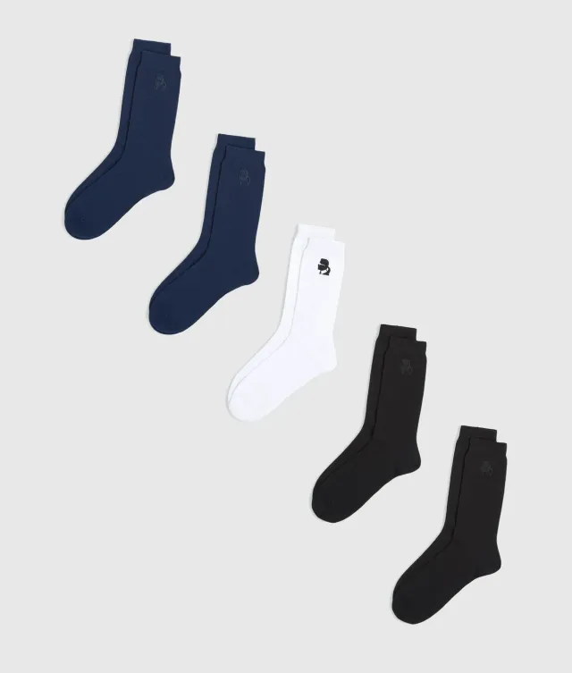 Karl Lagerfeld Ikon Kameo Socken 5er-Pack Baumwolle