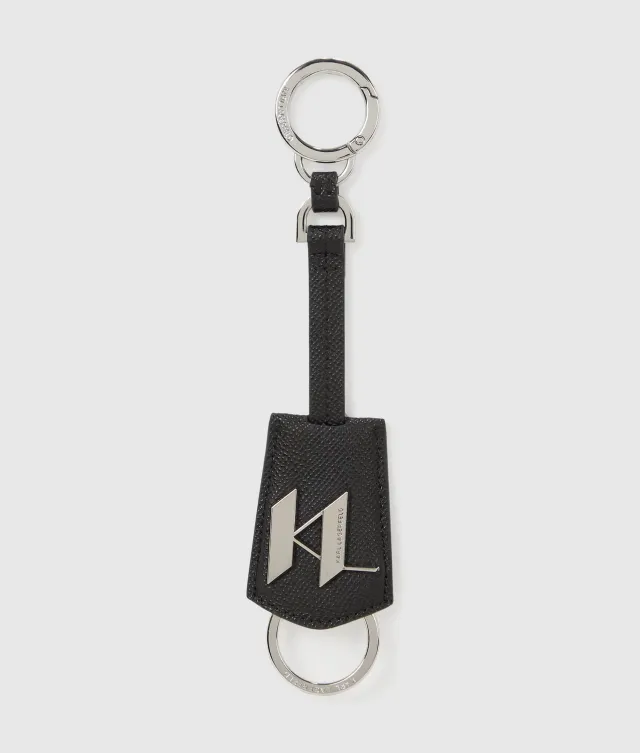 Karl Lagerfeld K/Monogram Schlüsselanhänger Leder