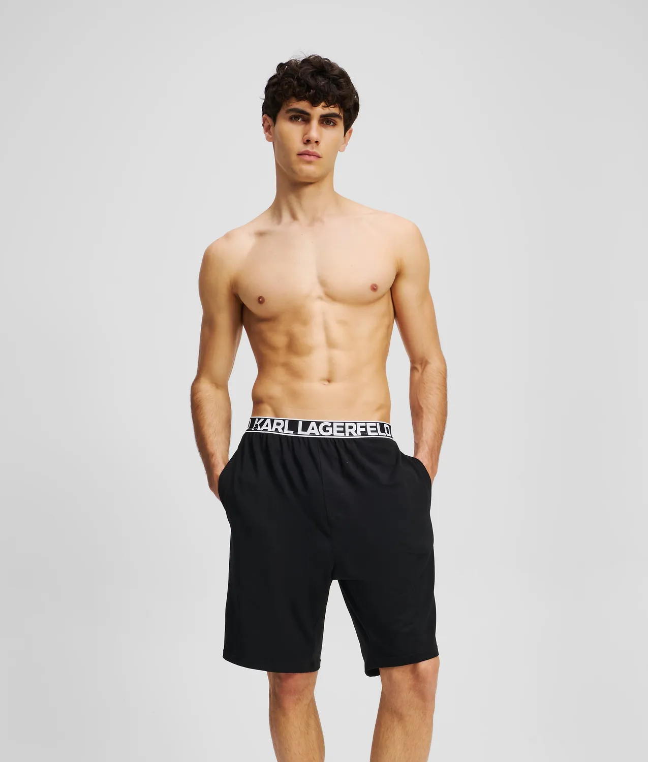 Karl Lagerfeld Logo Pyjama Shorts Schlafshorts