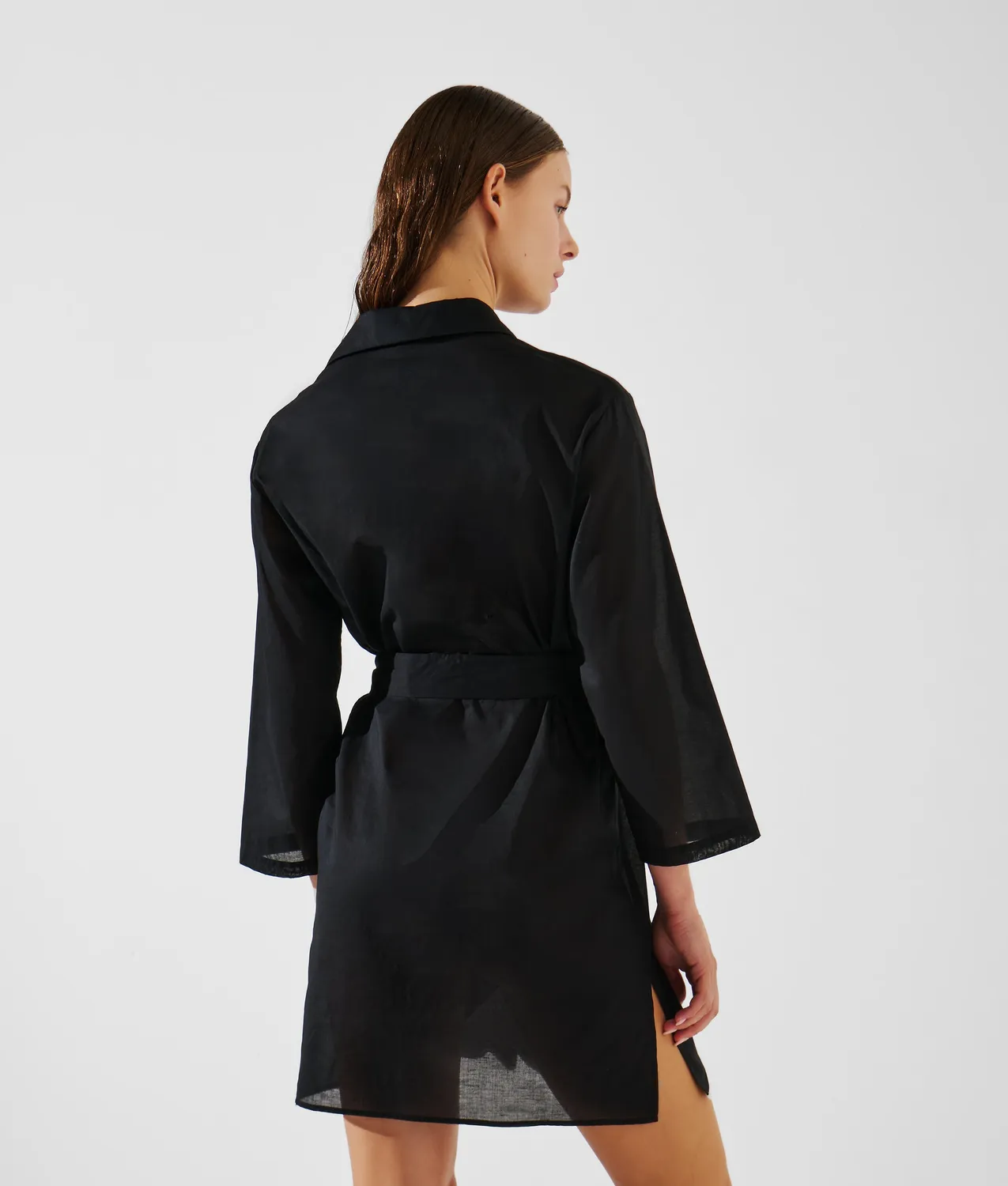 Karl Lagerfeld K/Signature Beach Hemdkleid mit Gürtel