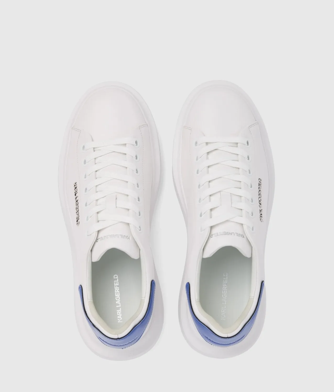 Karl Lagerfeld Kore Sneaker Glattleder Weiß