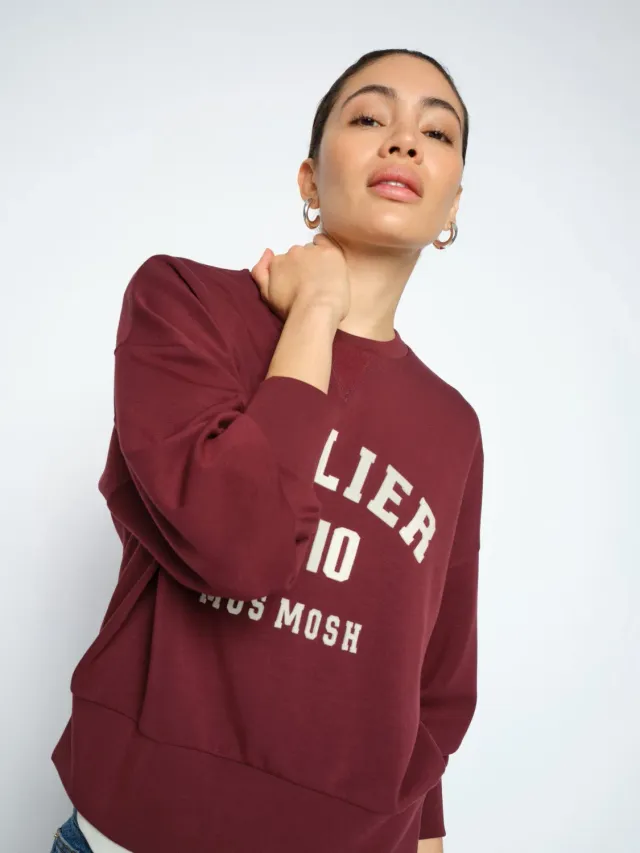 Mos Mosh MMNima Sweatshirt Port Royale Oversize