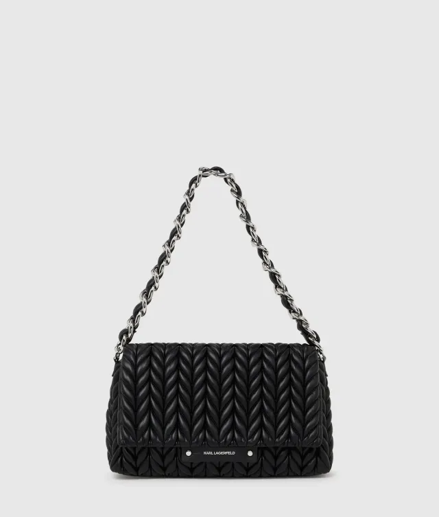 Karl Lagerfeld K/Weave Schultertasche geflochten