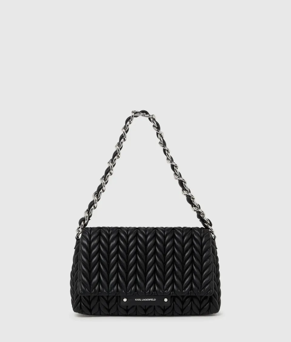 Karl Lagerfeld K/Weave Schultertasche geflochten