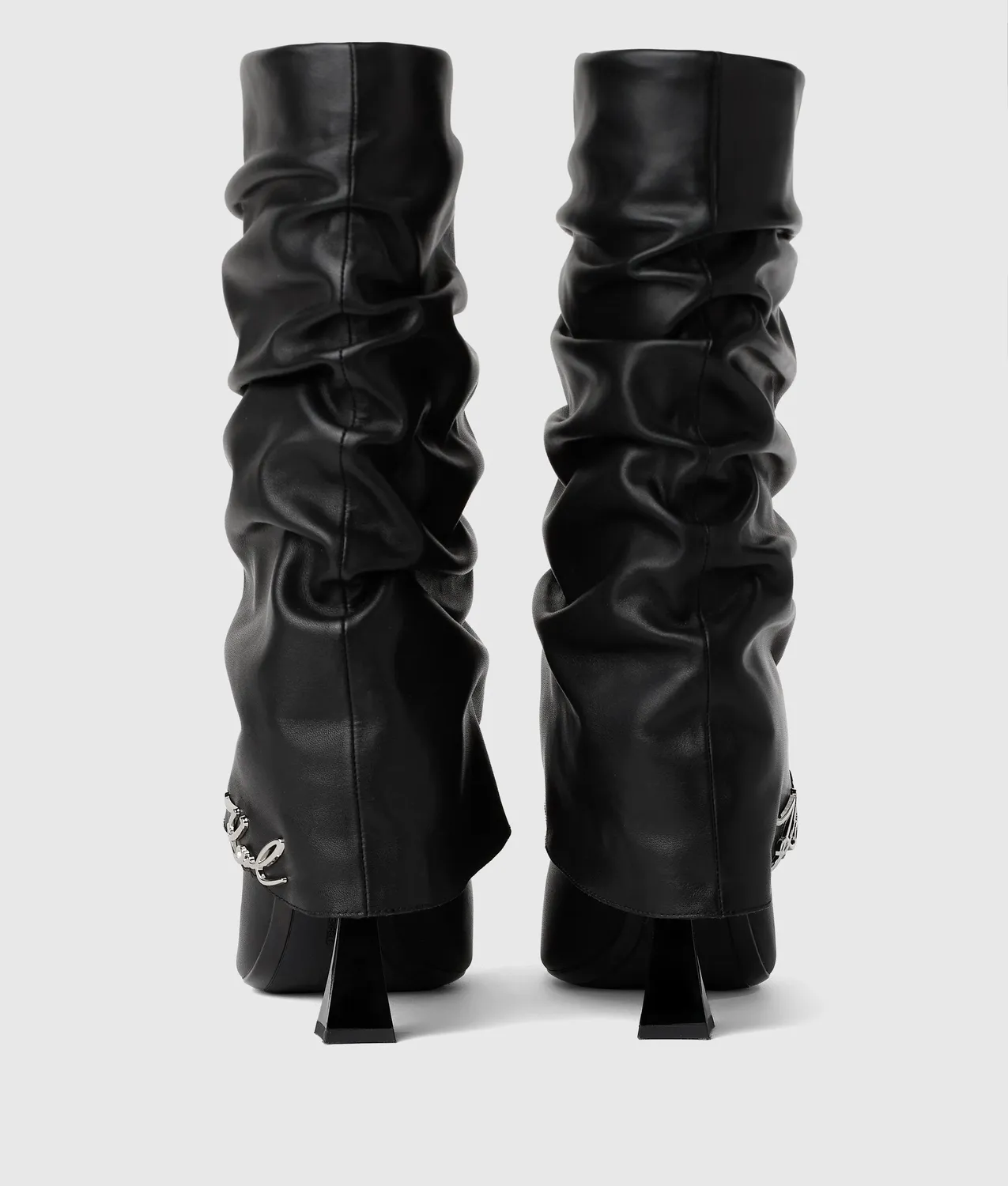 Karl Lagerfeld Debutante Midi Slouch Boots Damen Leder
