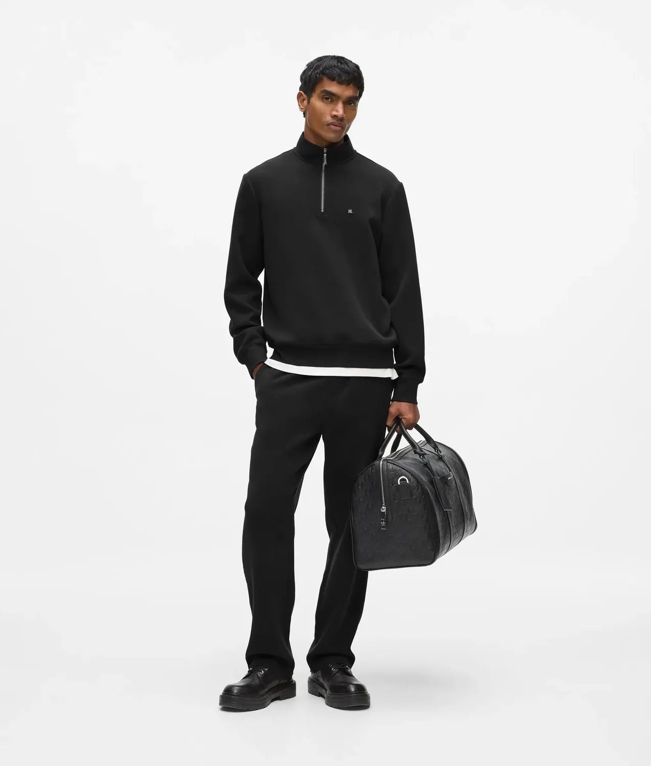 Karl Lagerfeld Double Knit Sweatpants Monogram Herren