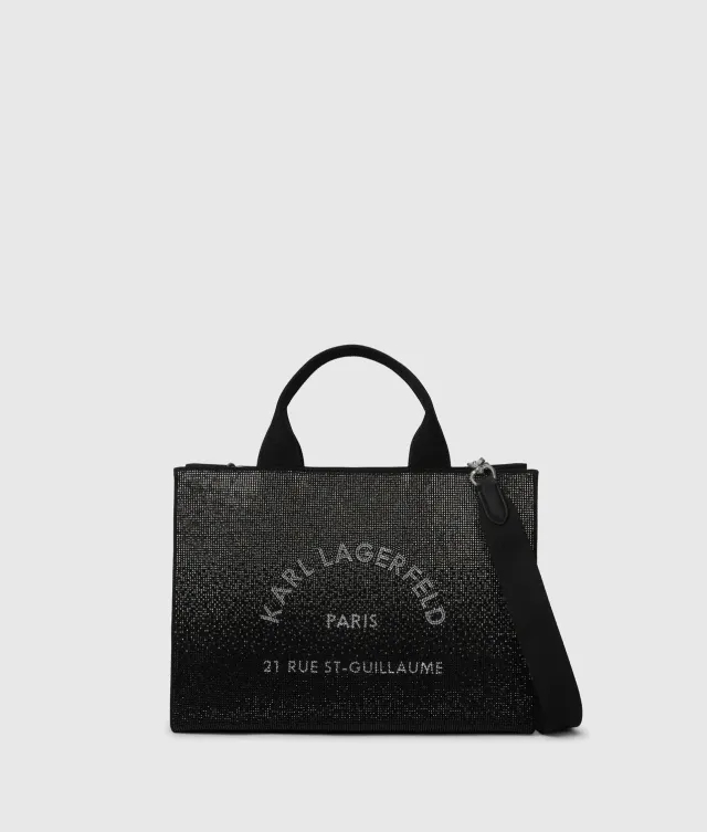 Karl Lagerfeld Rue St-Guillaume Rhinestone Tote Strass