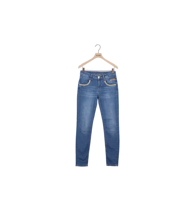 Mos Mosh MMNaomi Surf Jeans Blau Gr.25 Secondhand Glitzer