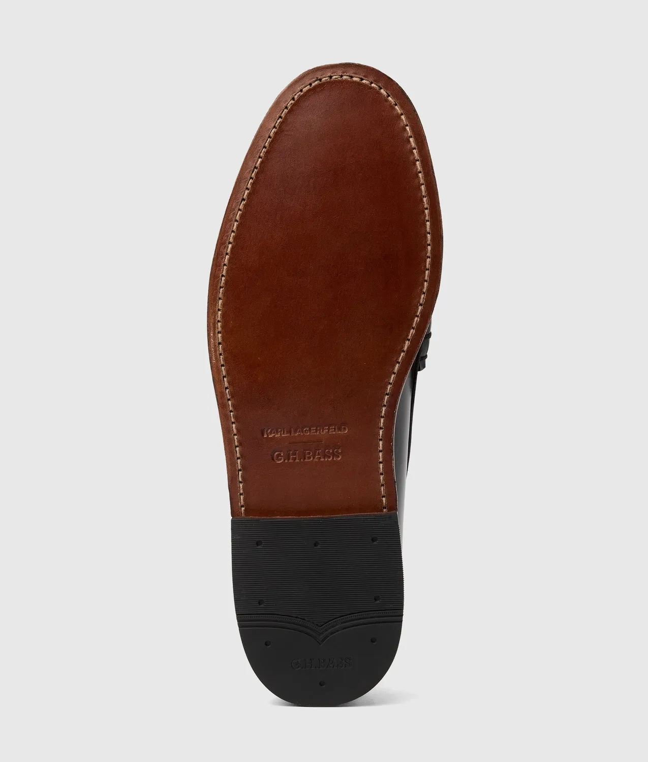 Karl Lagerfeld KL x G.H.Bass Penny Loafer schwarz-weiß