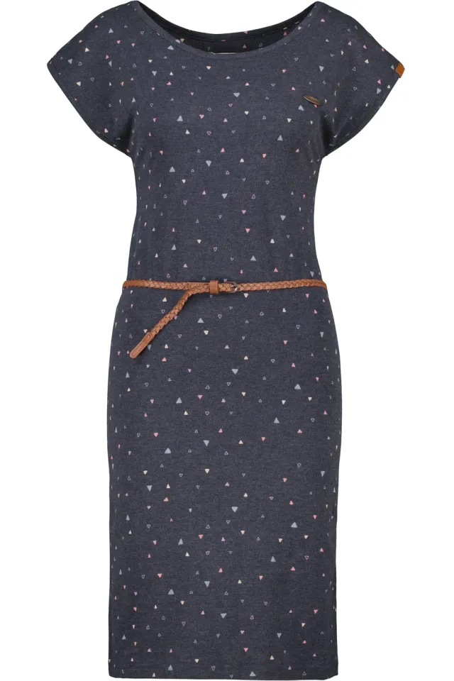 Alife & Kickin ElliAK B Shirtkleid Dunkelblau Jersey Gürtel