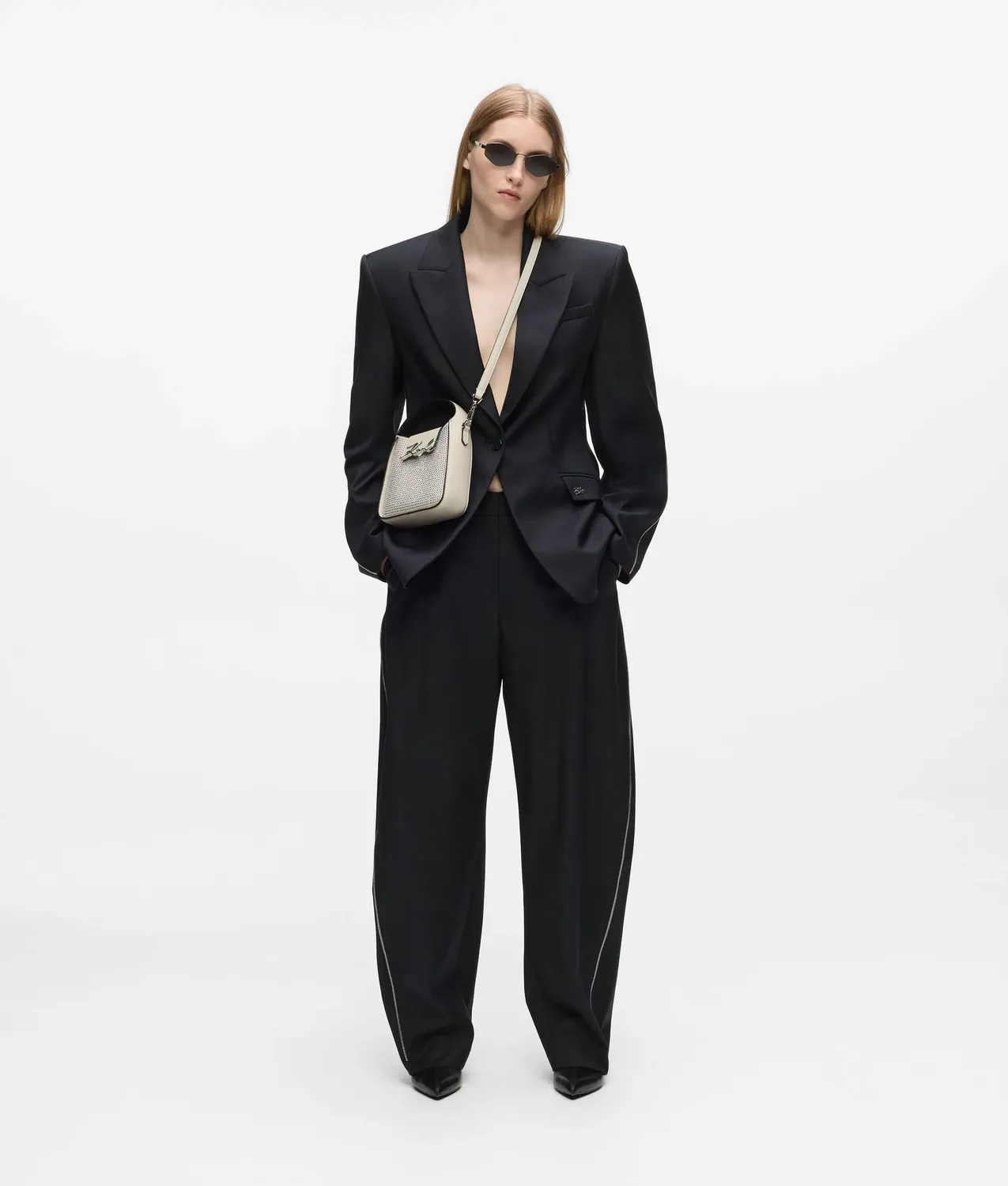 Karl Lagerfeld K/Signature Hobo Bag Strass klein