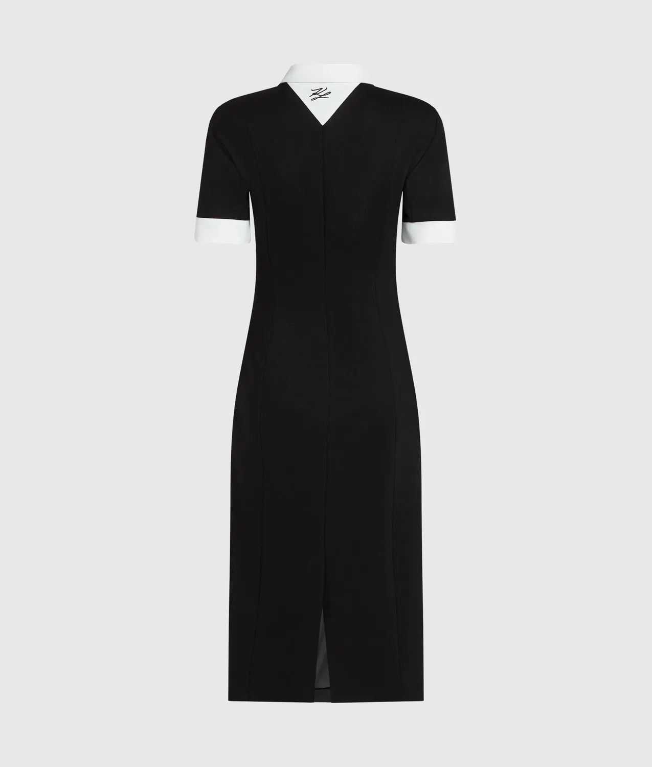 Karl Lagerfeld Contrast Collar Kleid Kontrastkragen